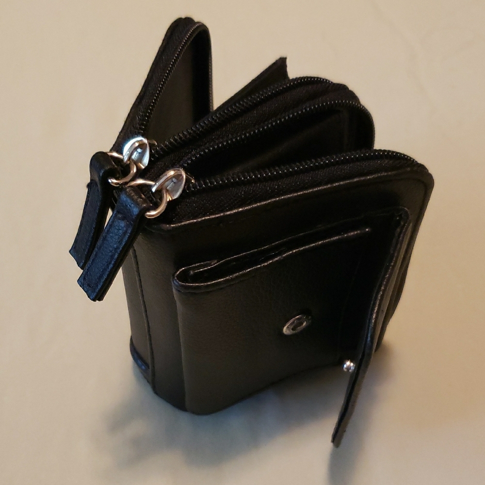 Black Leather Men's Wallet